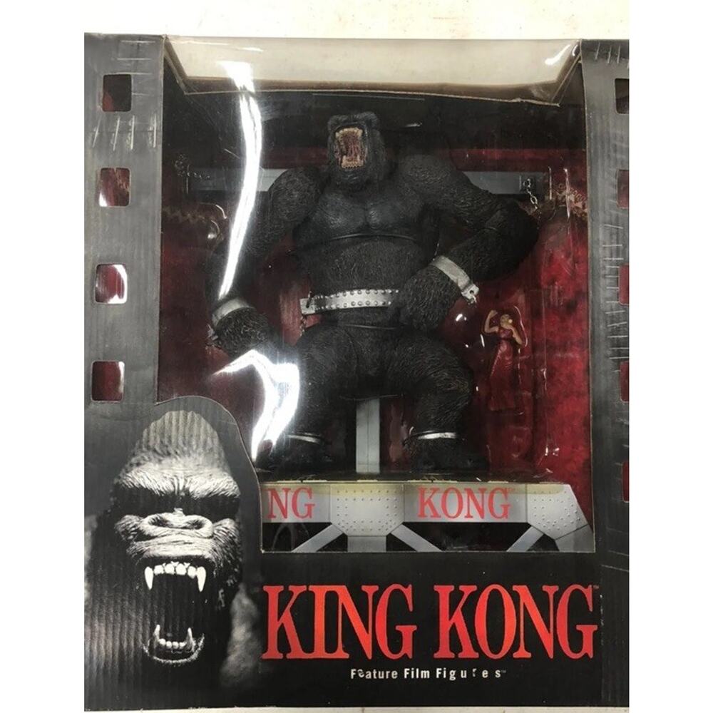 McFarlane King Kong 10” Figure Movie Maniacs 3 2000 NIB Stage Logo